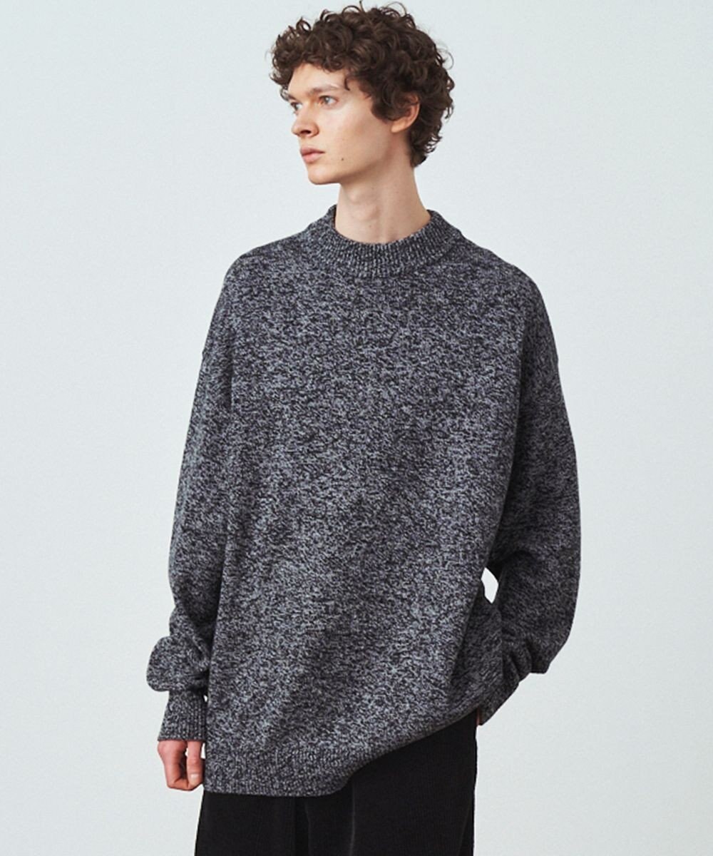 WOOL MOULINE   モックネックセーター   UNISEX / ATON   ファッション