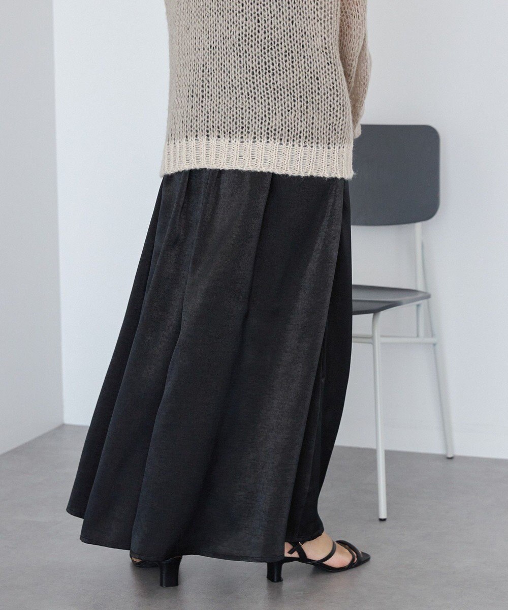 AMERICAN HOLIC 【選べる丈2サイズ】マットサテンスカーチョ 