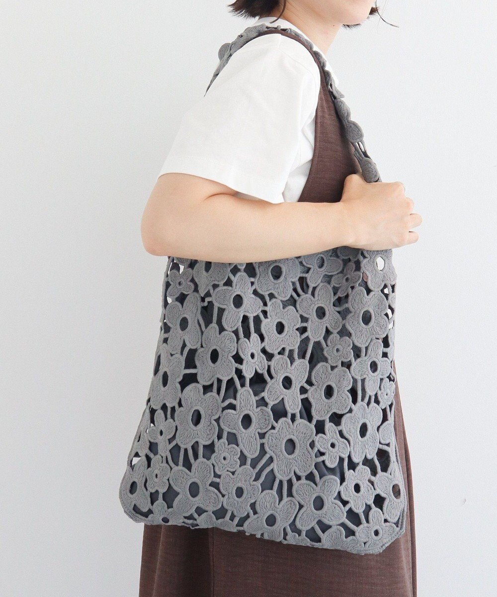 Green Parks ・ｃａｃｈｅ　ｃａｃｈｅ　フラワーレーストートバッグ 