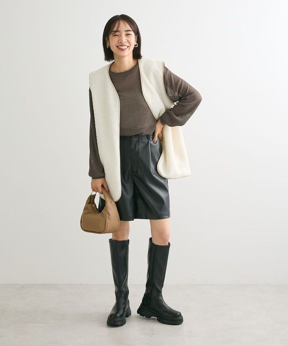 Green Parks レザーショートパンツ 