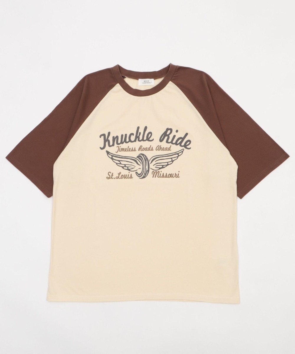 WEGO 【ユニセックス着用ITEM/MLサイズ展開】ヴィンテージライクラグラングラフィックT（SS） 