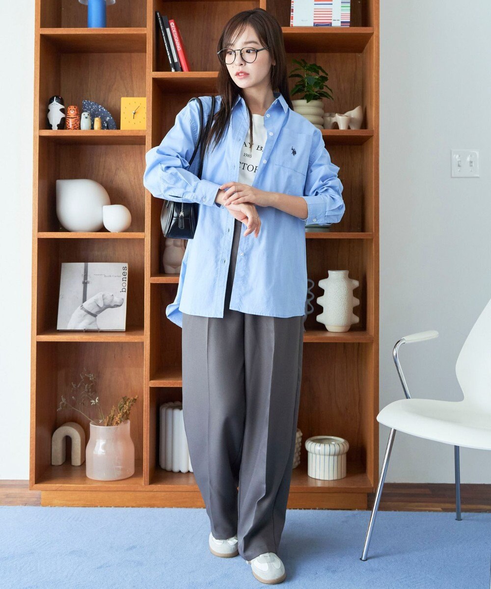 WEGO 【25年秋新色登場★】U.S. POLO ASSN.別注ロングスリーブシャツ 