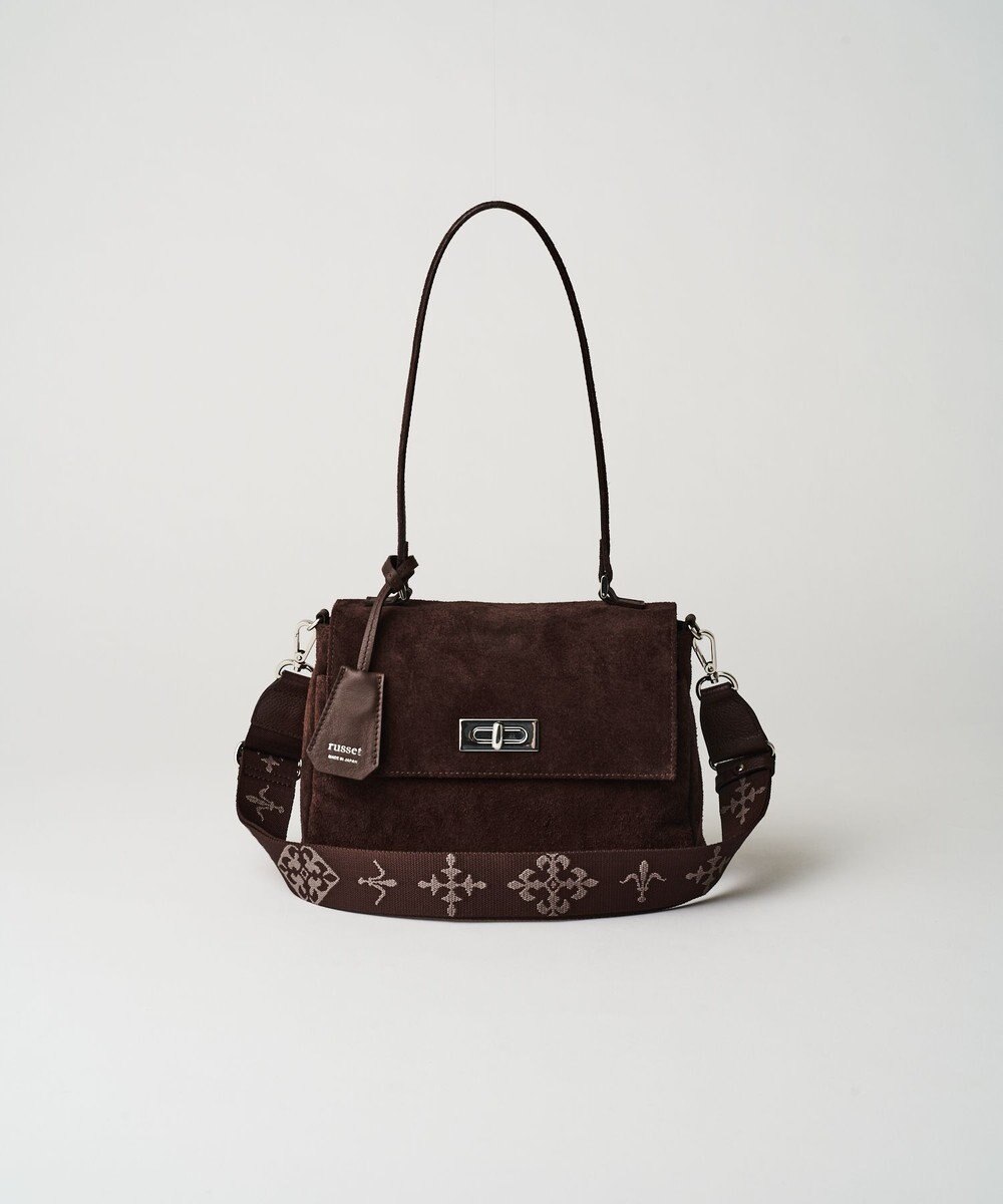 russet スエードフラップミニトートバッグ(CE-1722-WEB) 