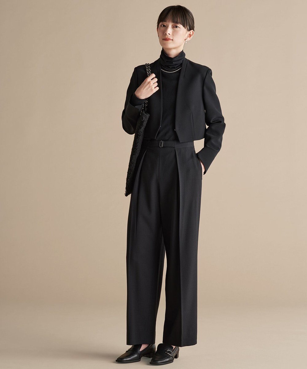 ICB フリンジツイードトート 