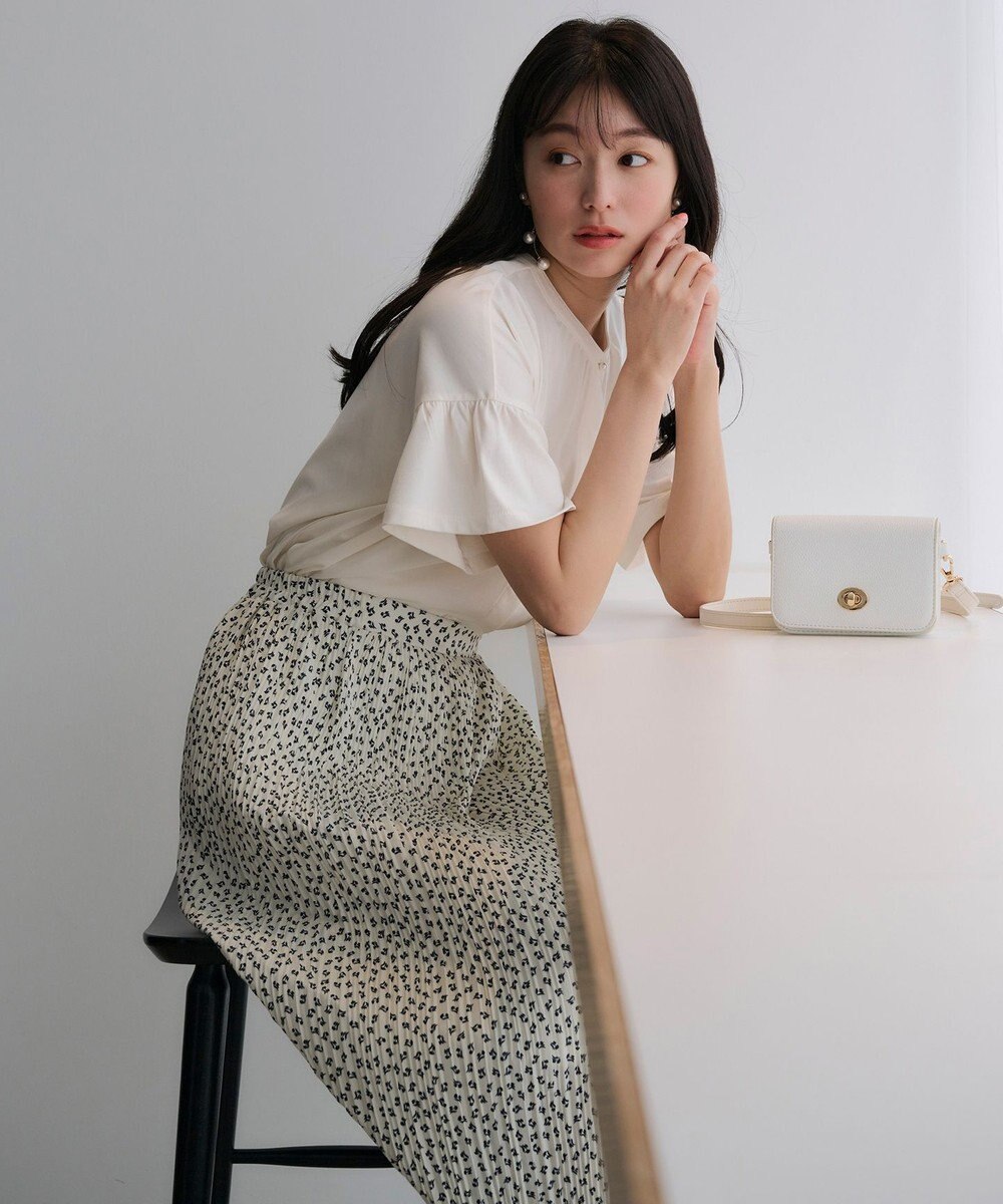 ANY SIS 【UVケア・接触冷感】汗ジミ防止加工カット ブラウス 