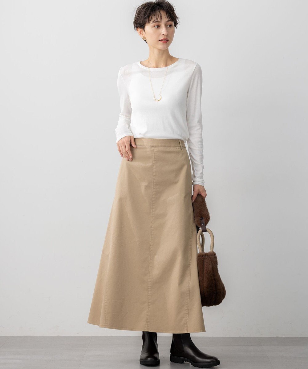 23区 S 【洗える】ストレッチギャバ チノ スカート 
