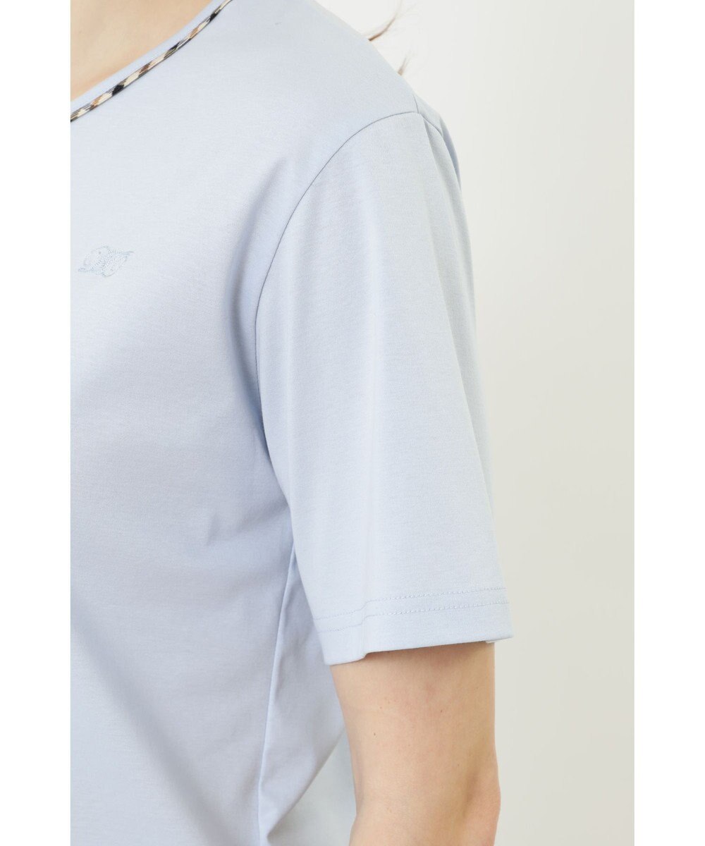 DAKS クールローレル丸首カットソー 