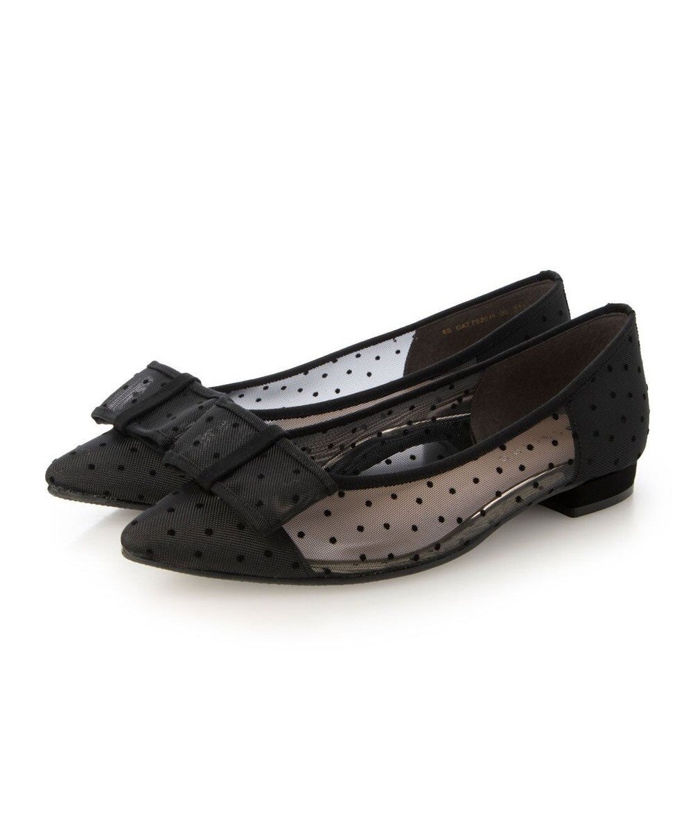 MODE ET JACOMO <carino>ドットチュールパンプス 