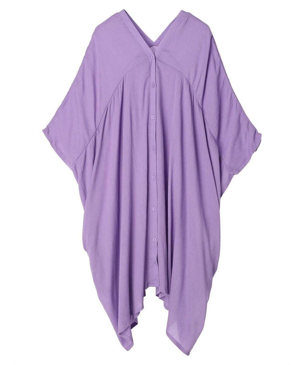 earth music&ecology レーヨンビッグシャツチュニック 