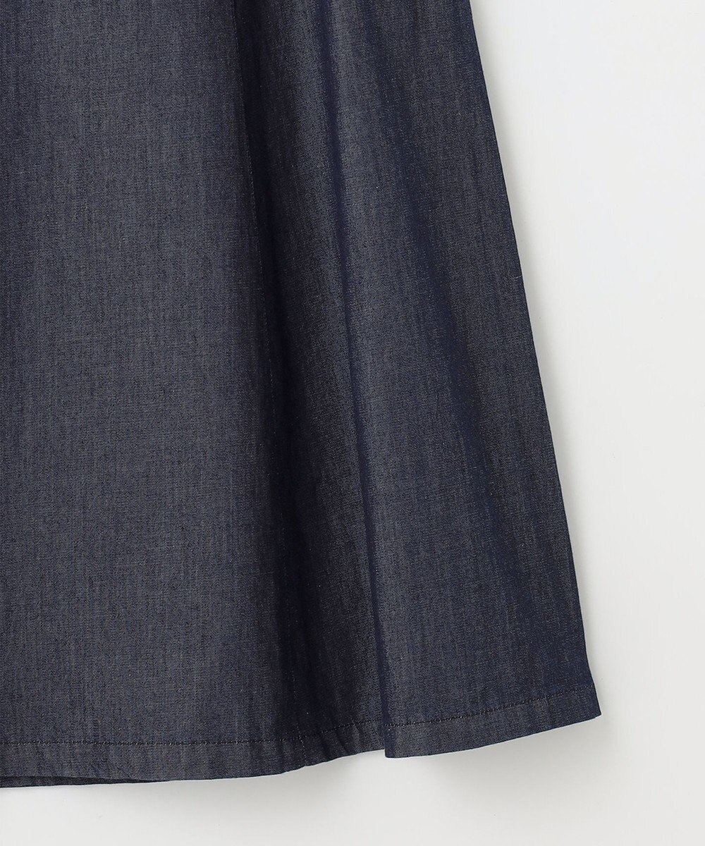 J.PRESS LADIES 【洗える】ライトデニム フレアー スカート 