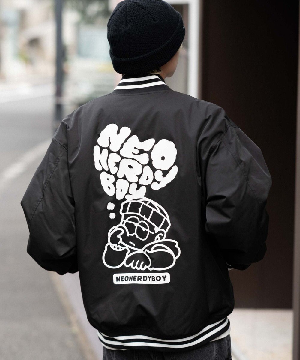 WEGO 【ユニセックス着用ITEM】グラフィックパファースタジャン 