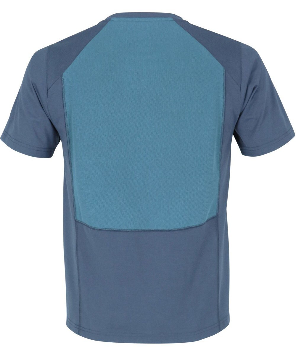 CW-X 【MEN】【CHUMS (チャムス)コラボ】 CW-X アウタートップス 半袖 3分袖 バックメッシュTシャツ Uネック 背中部分メッシュ素材切り替え メンズ LNO550 /ワコール 