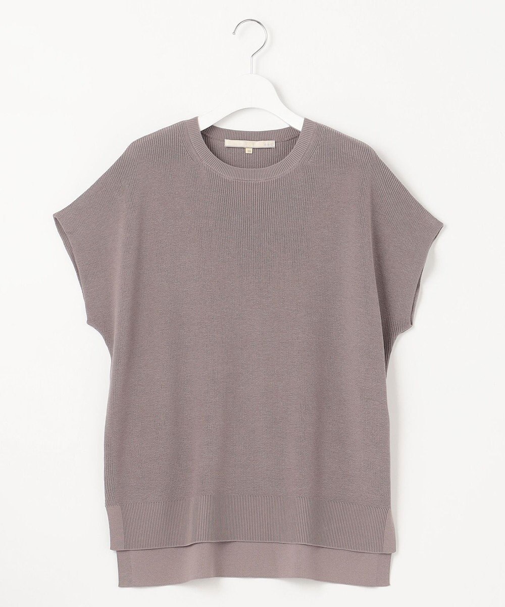 自由区 【WEB限定・洗える・XSサイズあり】ハイツイストコットンアセテート畦編み ニット 