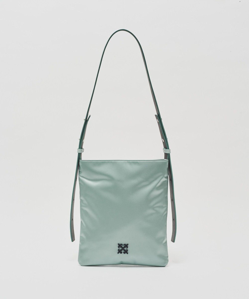 russet バイカラーレザーベルトフラットショルダーバッグ(SF-278) 