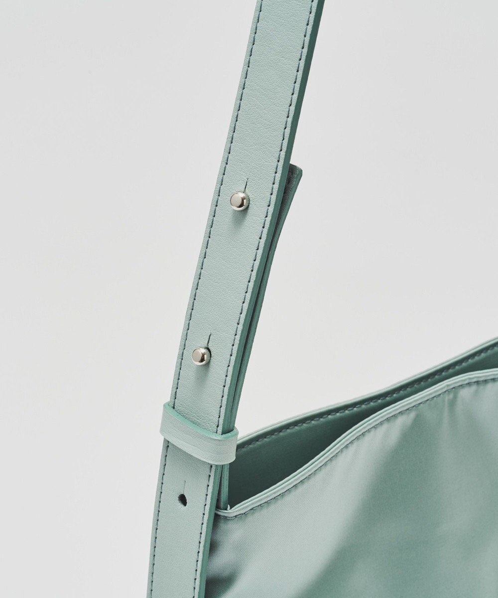 russet バイカラーレザーベルトフラットショルダーバッグ(SF-278) 