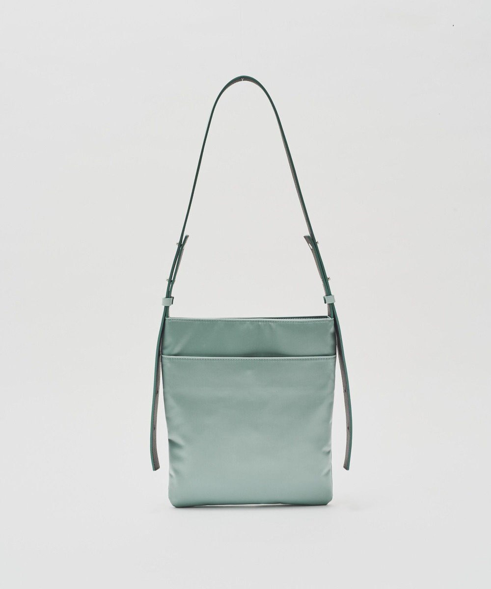 russet バイカラーレザーベルトフラットショルダーバッグ(SF-278) 