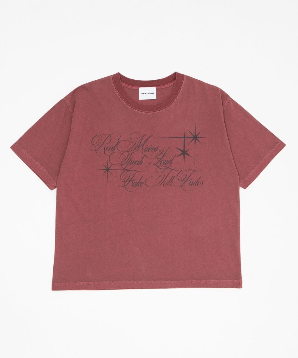 WEGO 【ユニセックス着用ITEM/MLサイズ展開】クロップドグラフィックT（SS） 