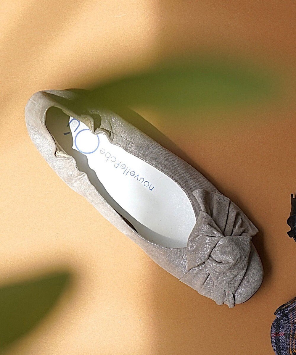 nouvelleRobe Oū 新色追加【本革・高反発】Heel Round Ribbon ヒールパンプス 