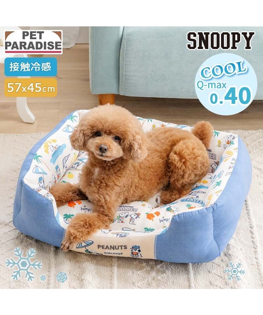PET PARADISE スヌーピー クール 四角カドラー 《サマーバケーション柄》 Ｍ 