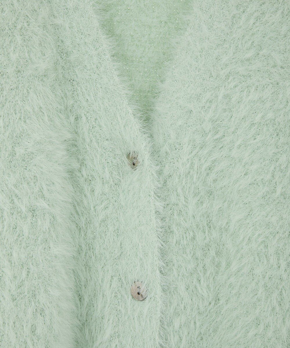 YECCA VECCA ラメシャギーカーディガン 