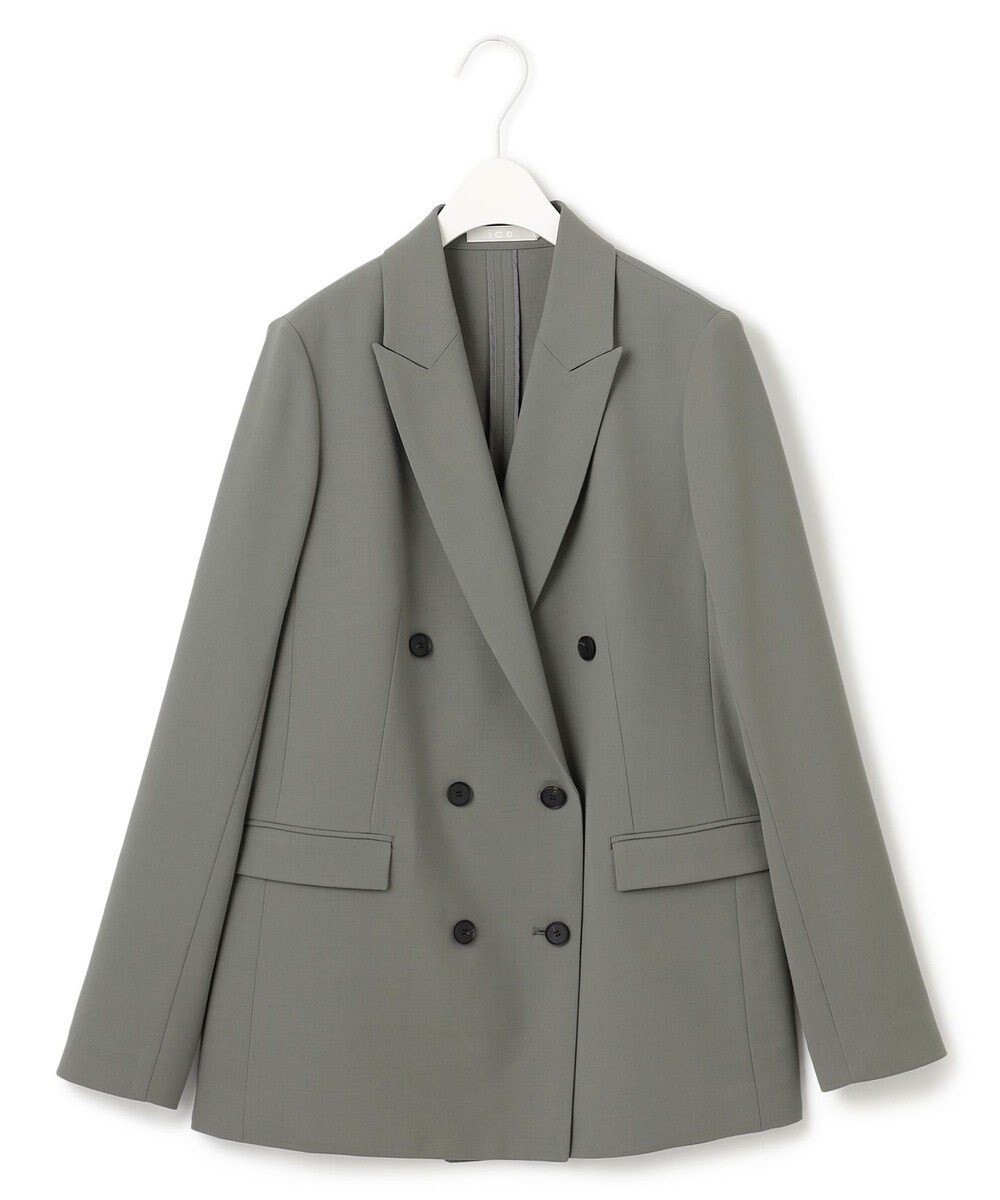 ICB ウール2WAYストレッチ ダブルブレストジャケット 