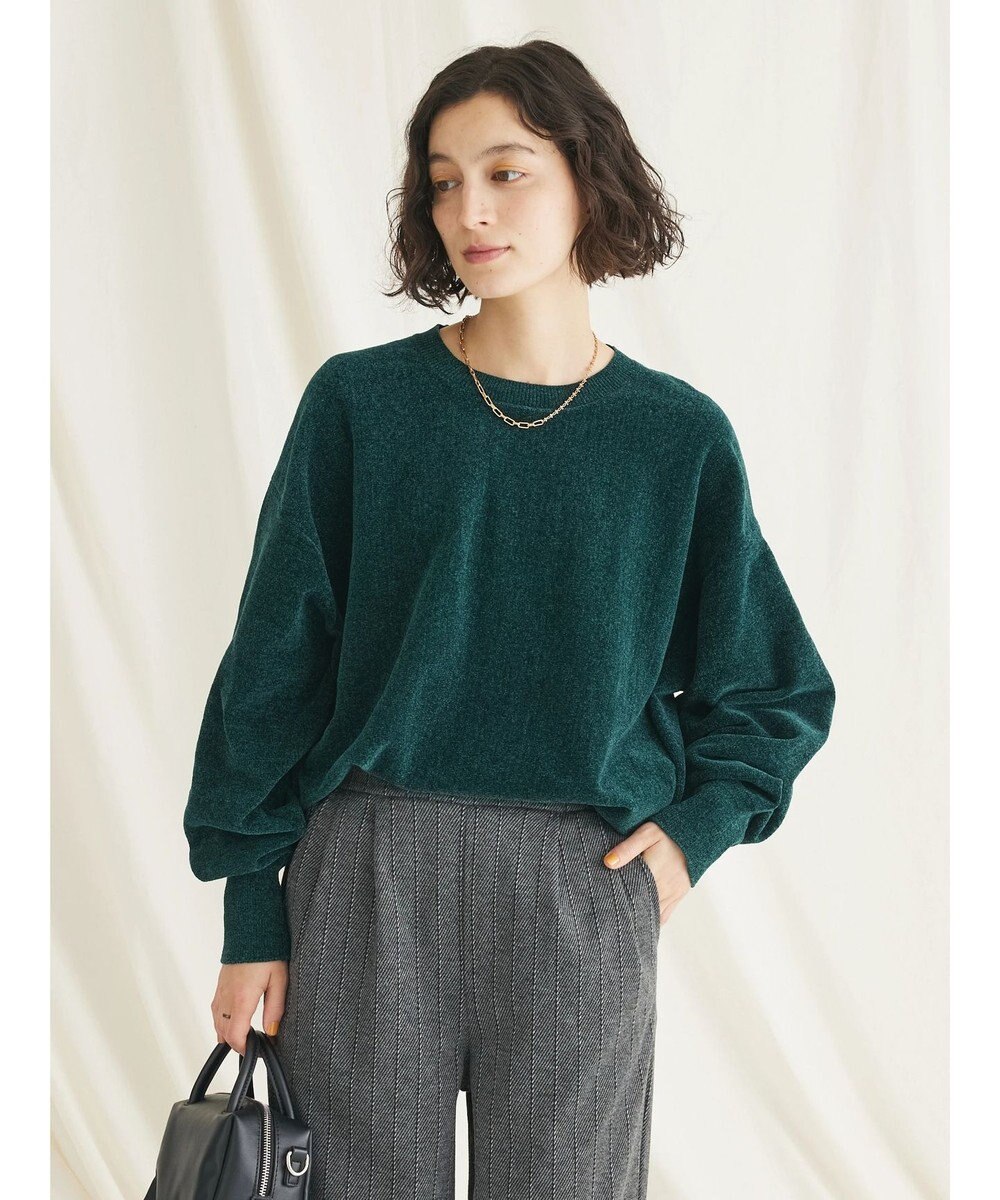 CRAFT STANDARD BOUTIQUE シェニールヤーンニットプルオーバー 