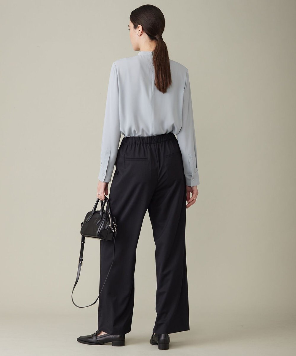 ICB 【洗える】 TWブロード ワイドストレートパンツ 