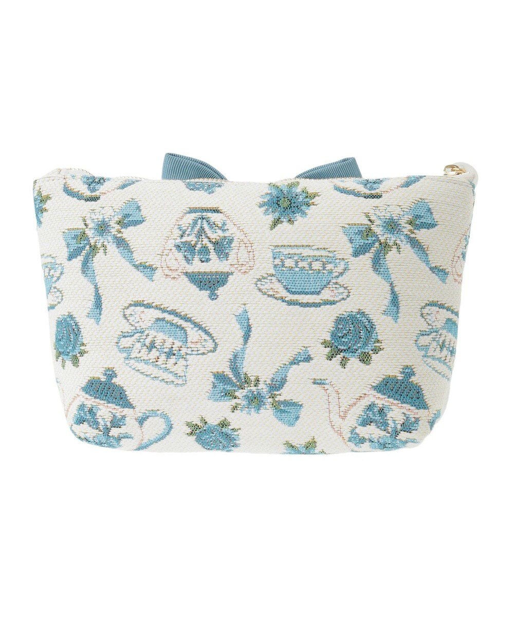 Maison de FLEUR ティーカップ柄ゴブランポーチ 