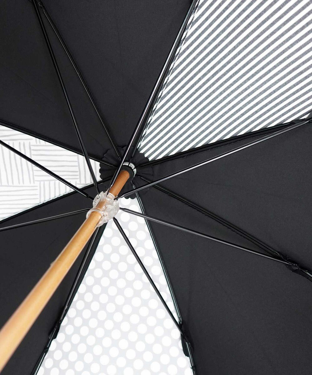 +RING 【UVカット95%以上】【UPF50＋】プラスリング レディース向け 晴雨兼用（長ショート） BLK T1296 