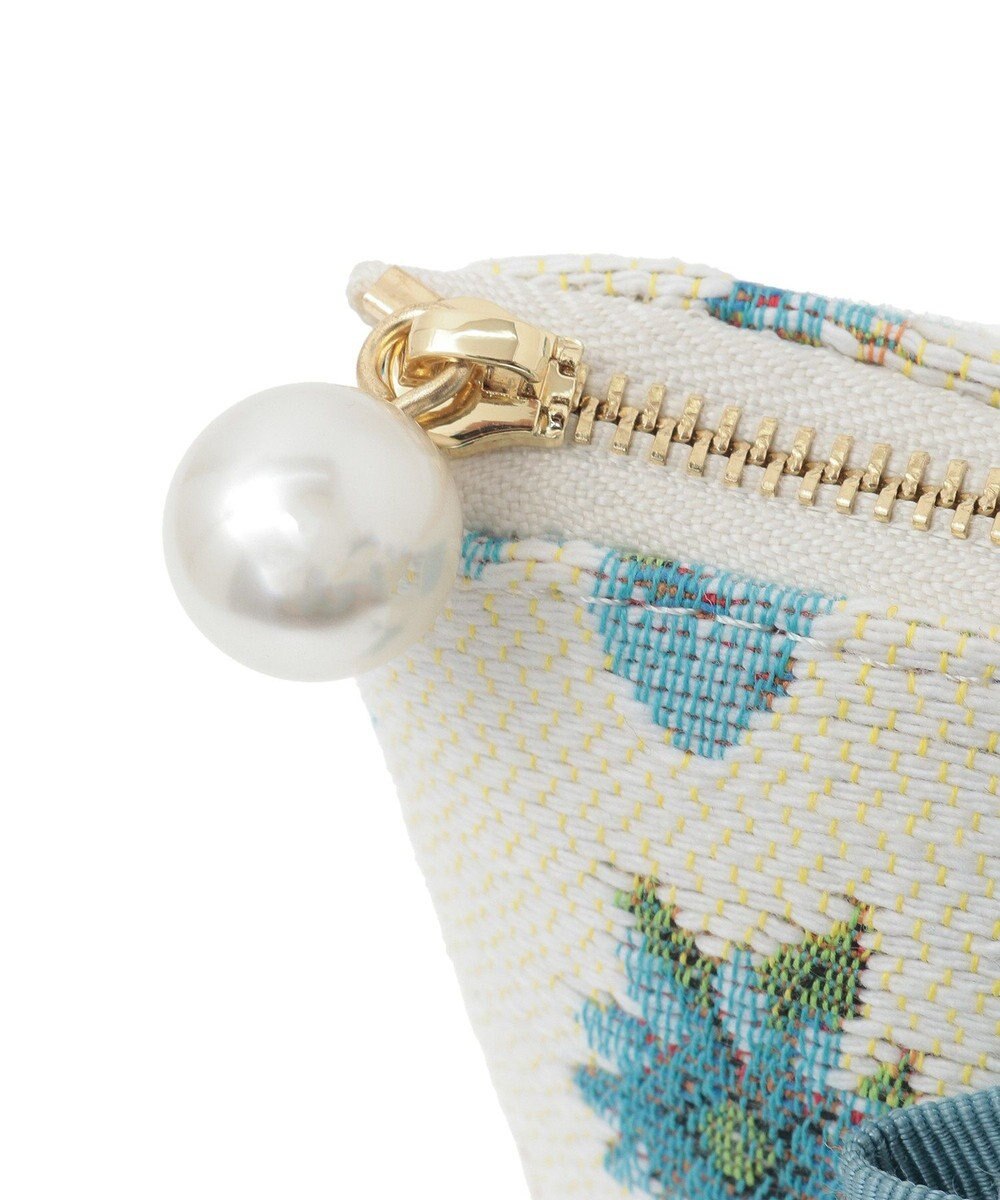 Maison de FLEUR ティーカップ柄ゴブランポーチ 