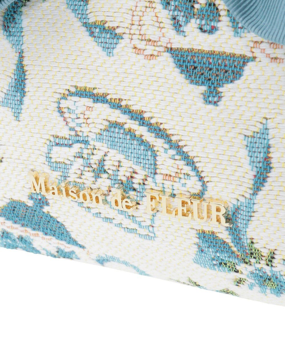 Maison de FLEUR ティーカップ柄ゴブランポーチ 
