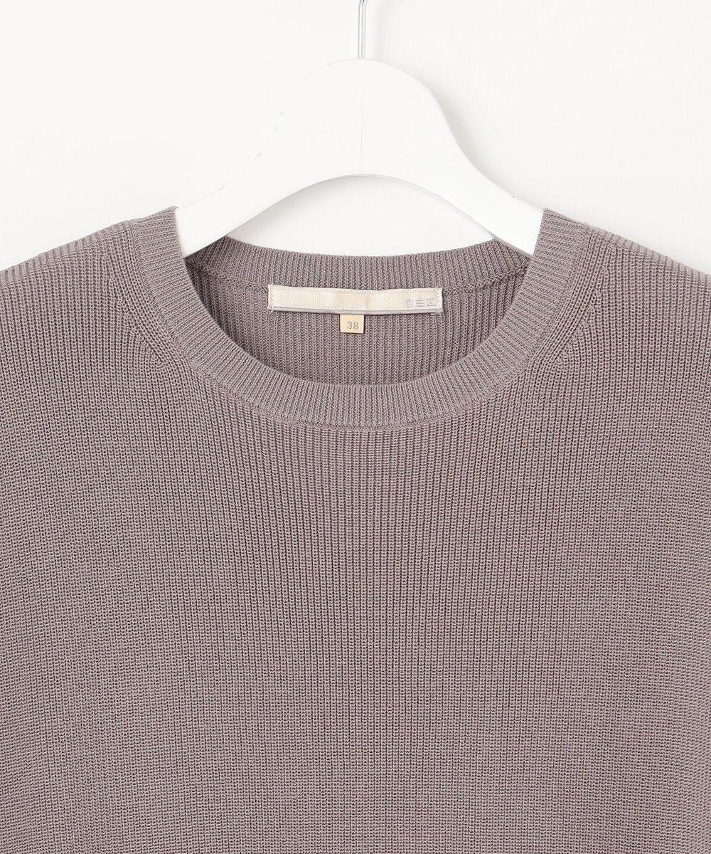 自由区 【WEB限定・洗える・XSサイズあり】ハイツイストコットンアセテート畦編み ニット 