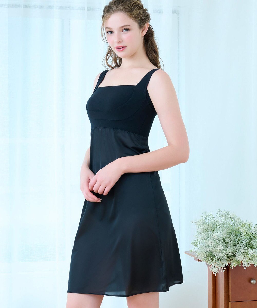 BRADELIS New York 【BRADELIS NewYork peace】綿混楽々dailyバストスリップ25  ノンワイヤー 補正下着 カップ付き ブラキャミ ブラトップ 