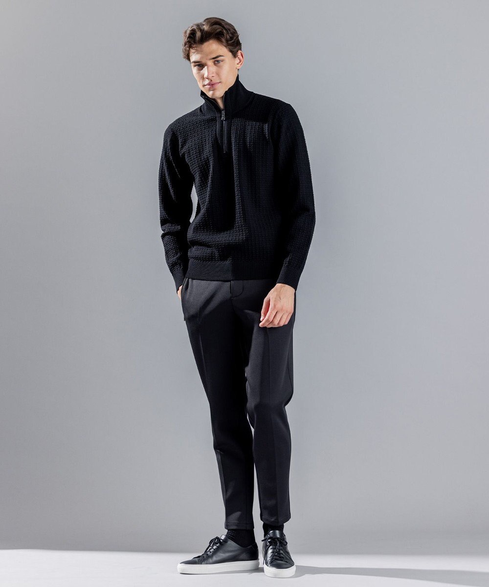 JOSEPH HOMME 【WEB限定】ヴィスコースリンクス　ハーフジップニット 