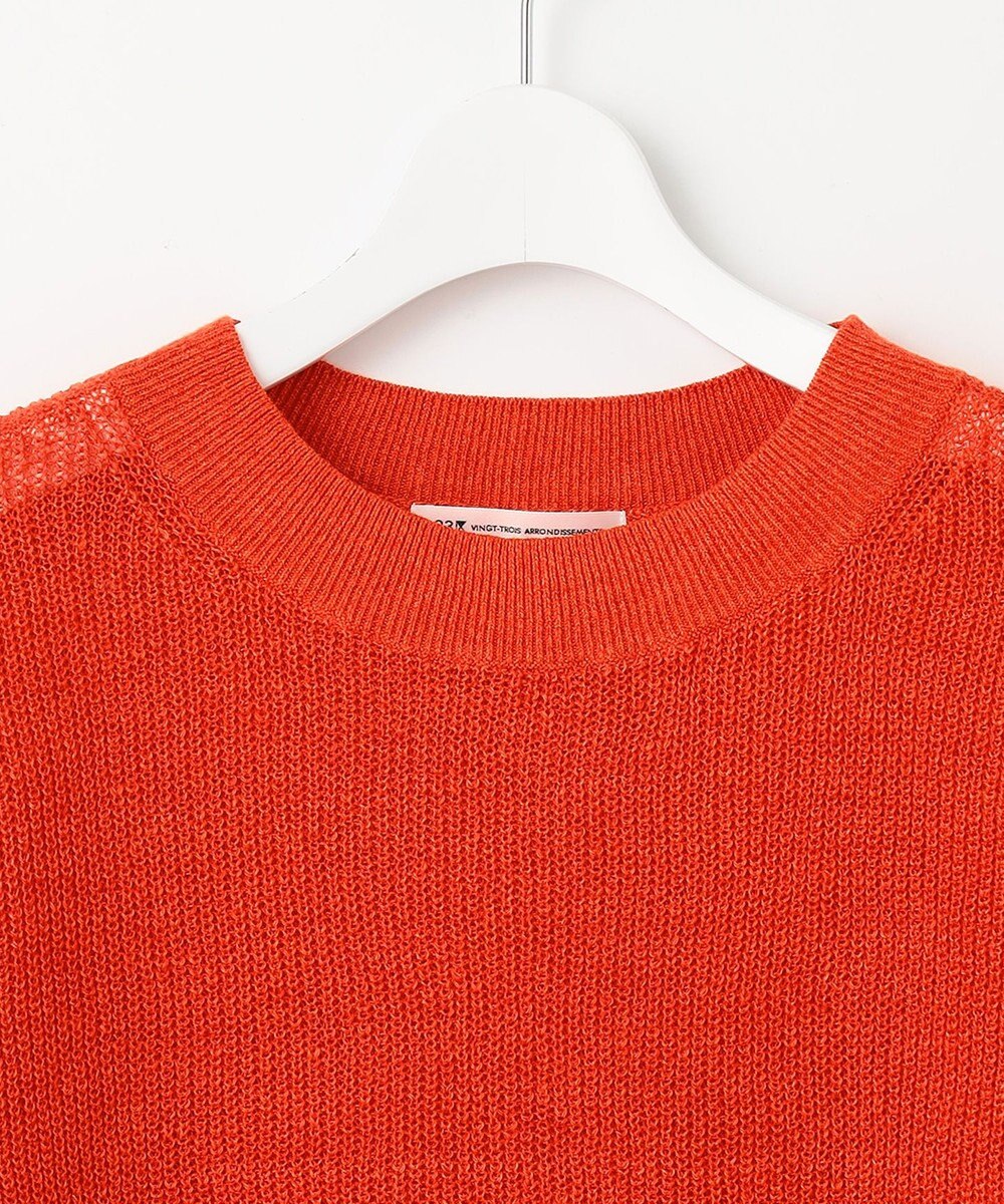 23区 【洗える】ピュアリネン パフスリーブ ニット 