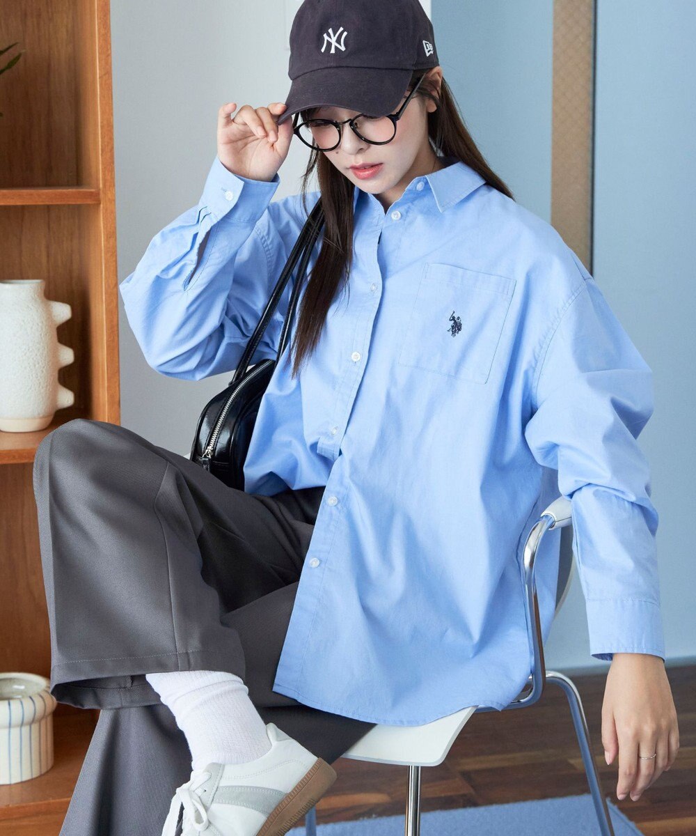 WEGO 【25年秋新色登場★】U.S. POLO ASSN.別注ロングスリーブシャツ 