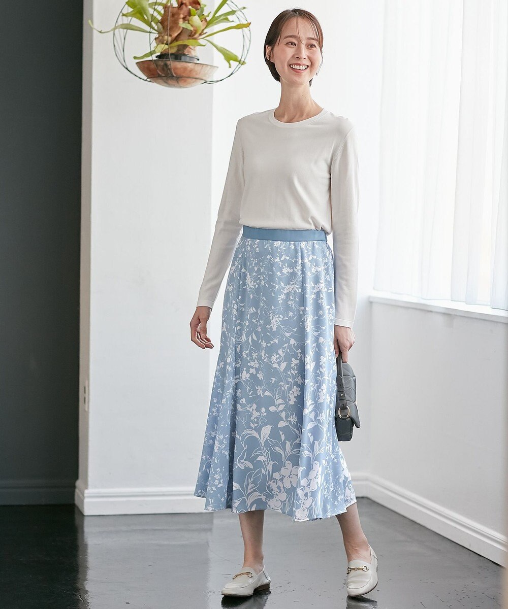 自由区 【XSサイズ～/洗える】レーヨンストレッチ プルオーバーニット 