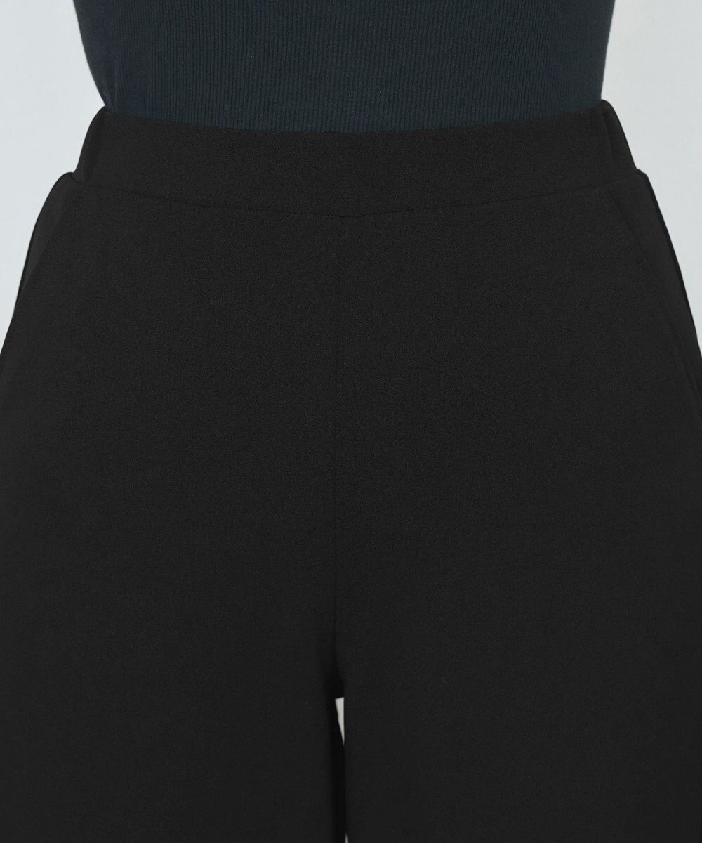 Tiaclasse L 【日本製・洗える】ジョーゼットニットワイドパンツ 