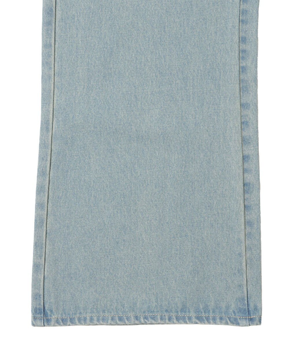 WEGO ボタンフライローライズフレアデニム 