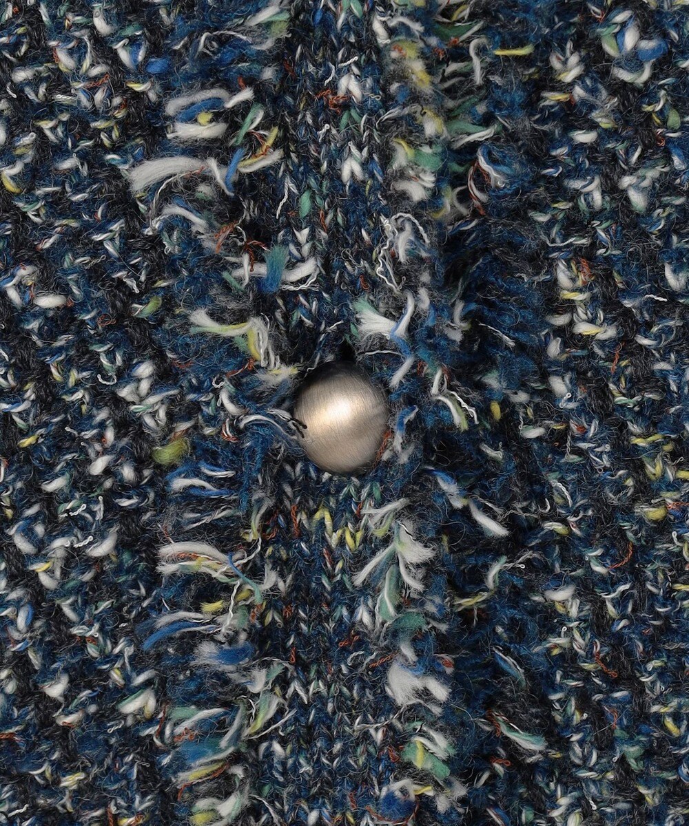 自由区 ミックスツイードニット   カーディガン 