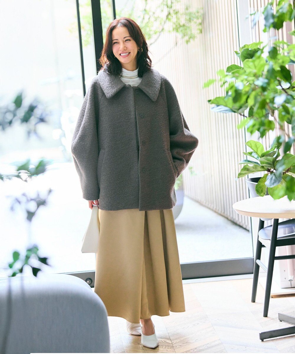 #Newans 【昨年即完売コート新色追加！】プードルコクーンコート 