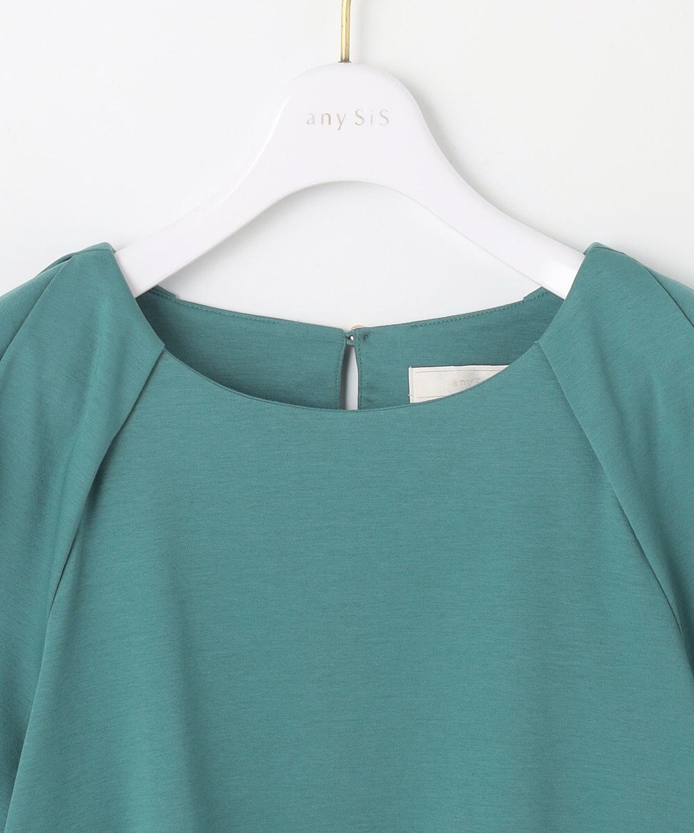 ANY SIS 【接触冷感・UVケア】着映えタックスリーブ カットソー 