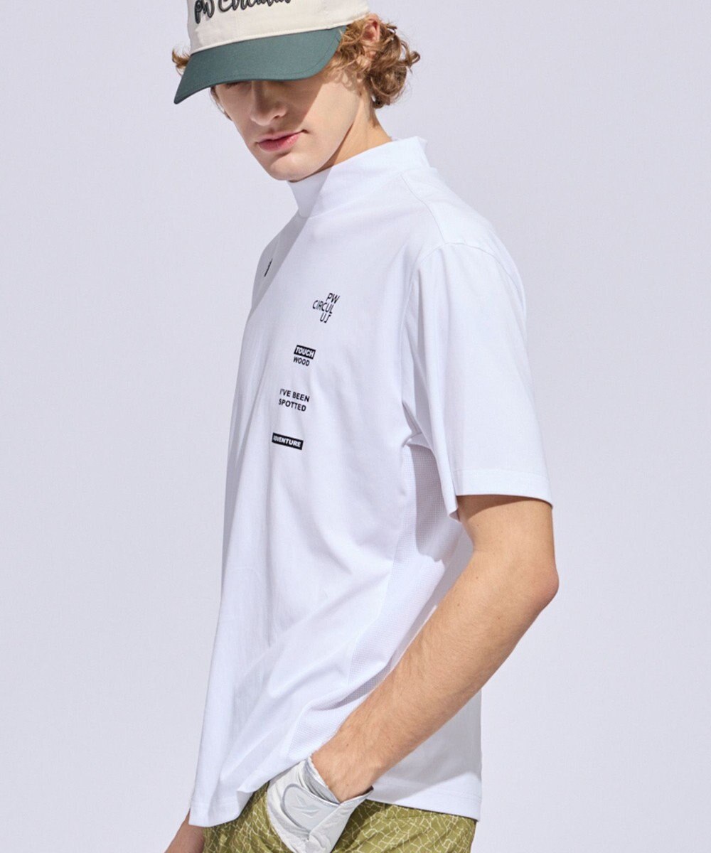 PW CIRCULUS 【MEN】メッシュコンビ モックネック ゴルフ 