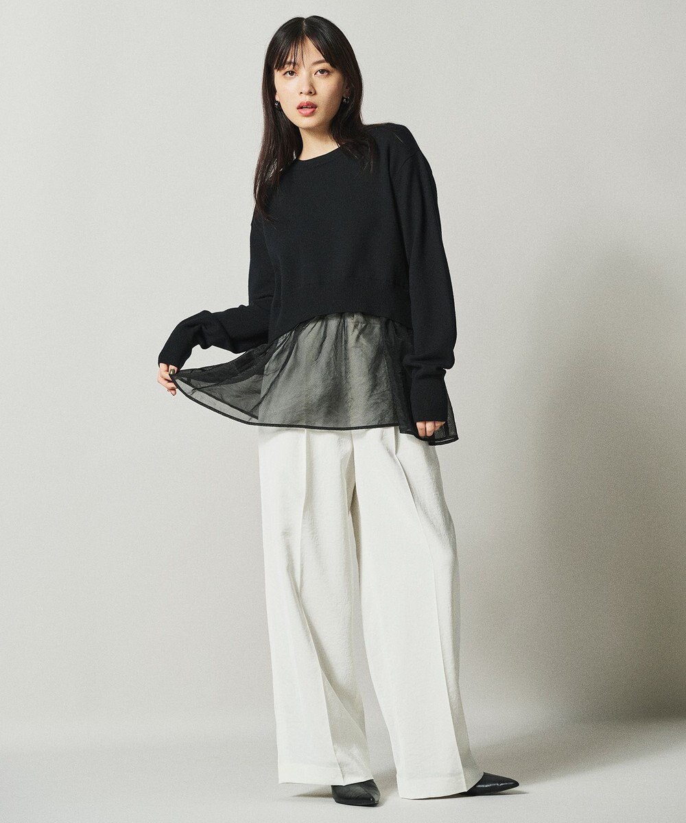 uncrave マット サテン ワイドパンツ（uncrave STANDARD） 