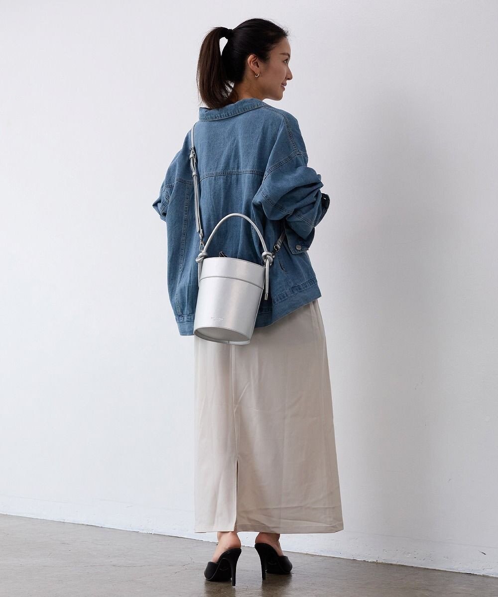 TOPKAPI 【TREASURE TOPKAPI】フェイクレザー バケツ 巾着 ショルダー バッグ 