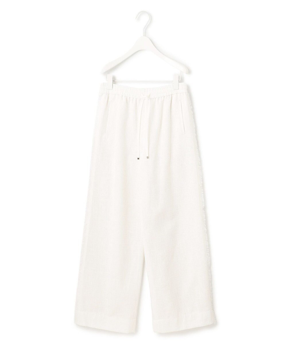 ICB 【洗える】 ライトスラブツイード ワイドパンツ 