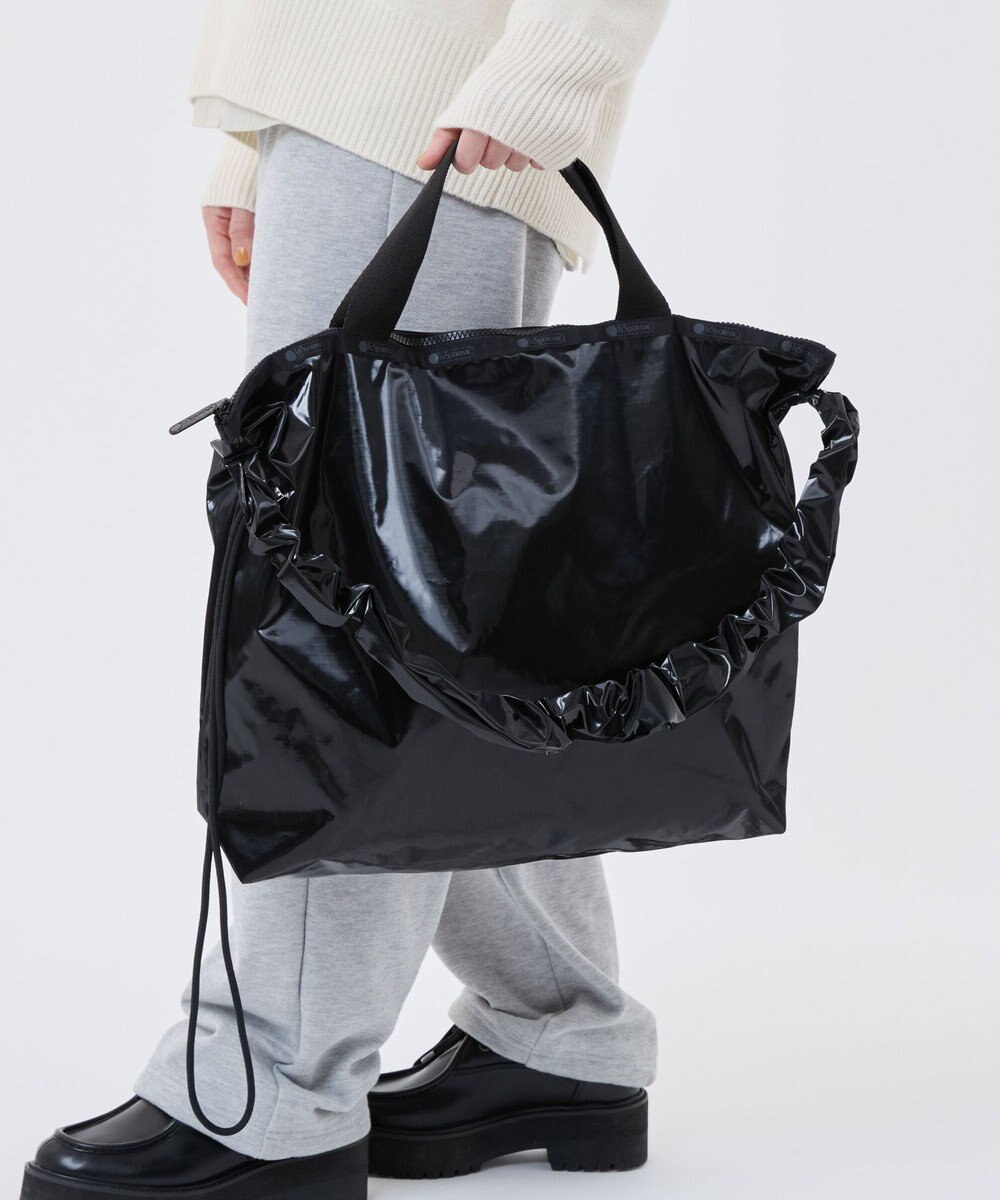 LeSportsac GH DAILY TOTE/ブラックシャイン 