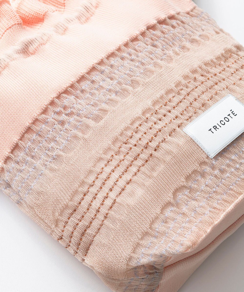 TRICOTE ボーダーシアーポーチバッグ 