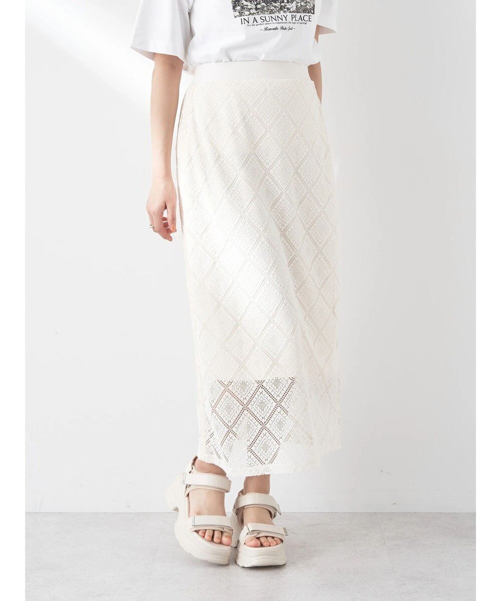 earth music&ecology モチーフナロースカート 