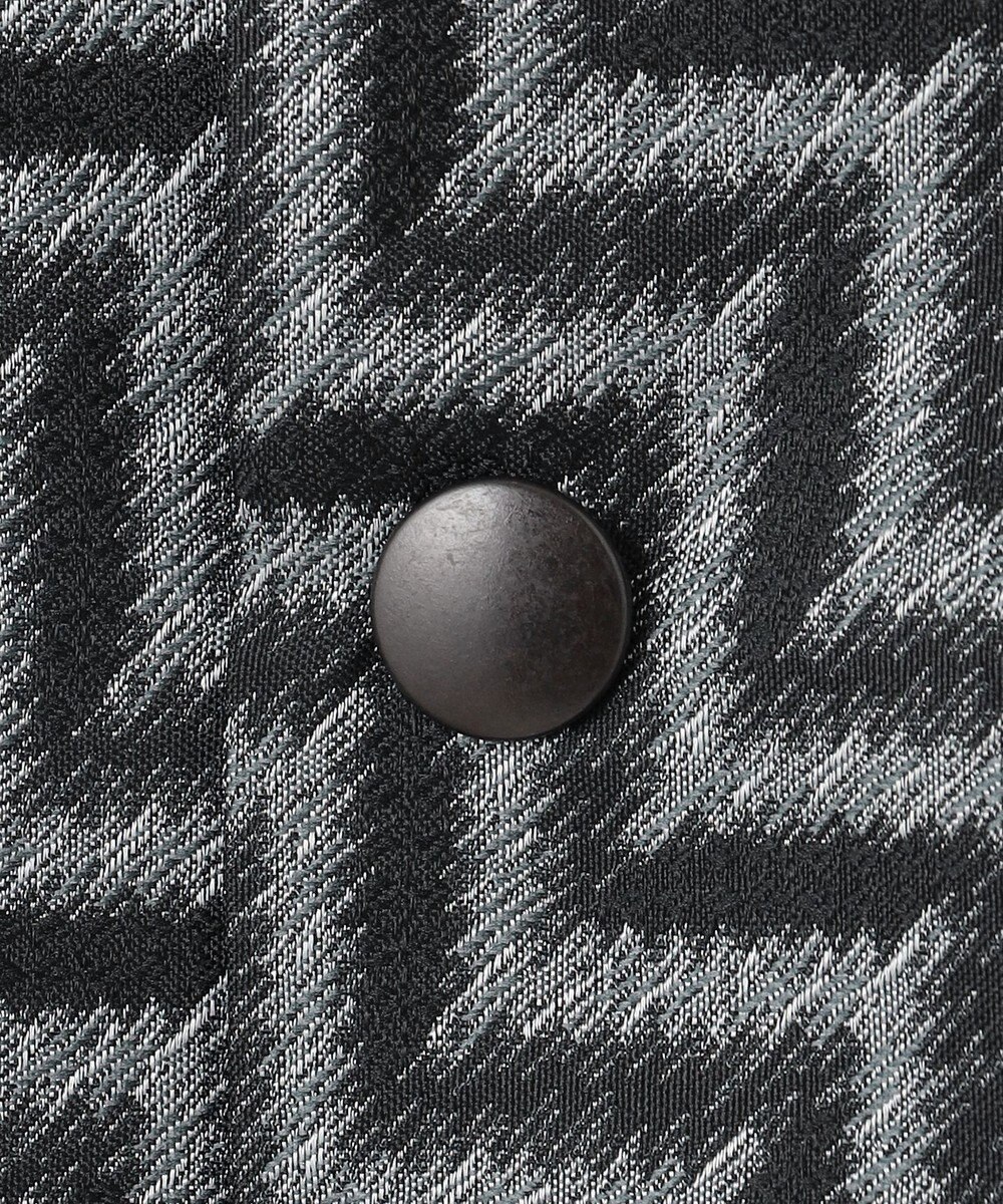 JOSEPH HOMME 【HIGH GRADE LINE】カスリシェブロンジャガード　オープンカラー半袖シャツ 